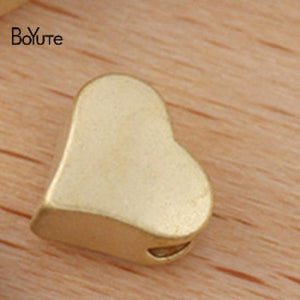 BoYuTe 3*6MM Heart Beads Metal Brass for Jewelry Making