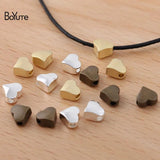 BoYuTe 3*6MM Heart Beads Metal Brass for Jewelry Making