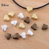 BoYuTe 3*6MM Heart Beads Metal Brass for Jewelry Making