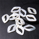 Oval Shell Pendant Mother of Pearl Beads DIY