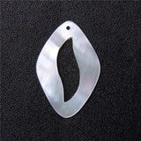 Oval Shell Pendant Mother of Pearl Beads DIY