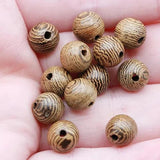 100pcs 6mm 8mm Natural Wood Beads for Jewelry Making Bracelet Wenge