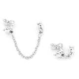 European Style Large Hole Charm Beads, Antique Silver Rabbit Spacer Beads