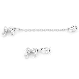 European Style Large Hole Charm Beads, Antique Silver Rabbit Spacer Beads