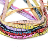 Nano-Plating Hematite 5x2mm Spacer Beads