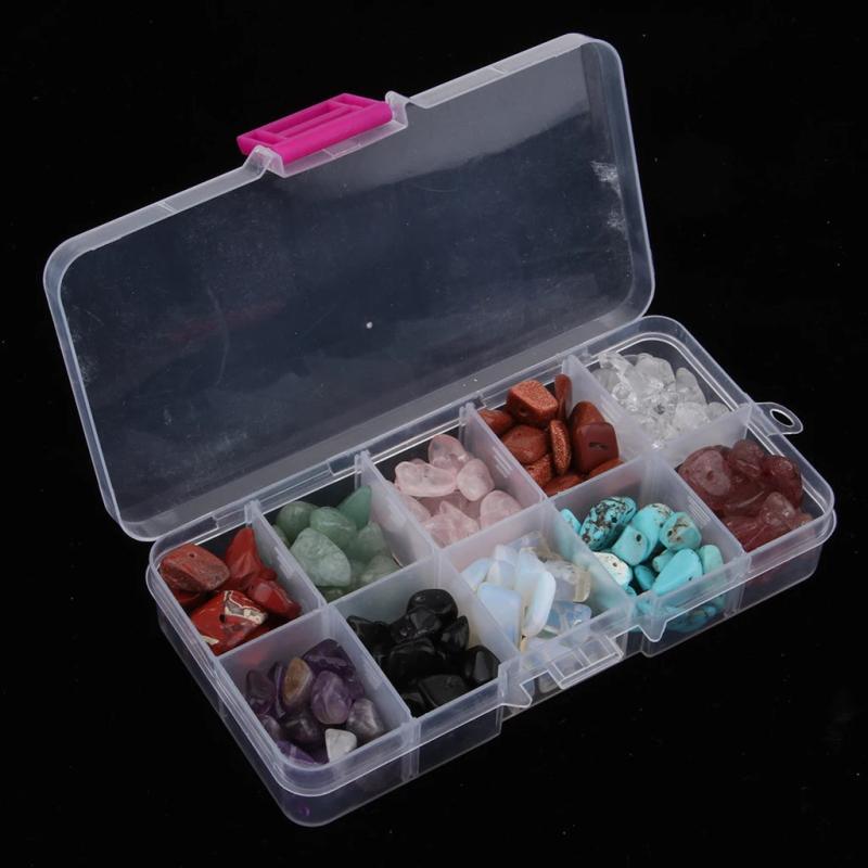 Gemstone Chip Beads Spacer Charms for DIY Bracelet Jewelry