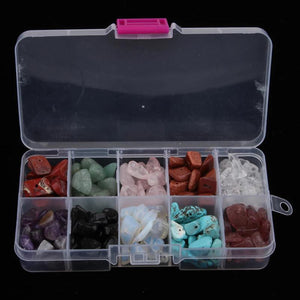 Gemstone Chip Beads Spacer Charms for DIY Bracelet Jewelry