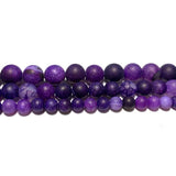 Matte Purple Dragon Vein Agate Round Stone Beads 6/8/10MM