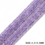 2mm Small Purple Round Natural Stone Loose Beads for Jewelry Making