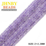 2mm Small Purple Round Natural Stone Loose Beads for Jewelry Making