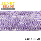 2mm Small Purple Round Natural Stone Loose Beads for Jewelry Making
