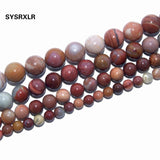 Pink Petrified Wood Stone Round Beads 6/8/10/12 MM Strand