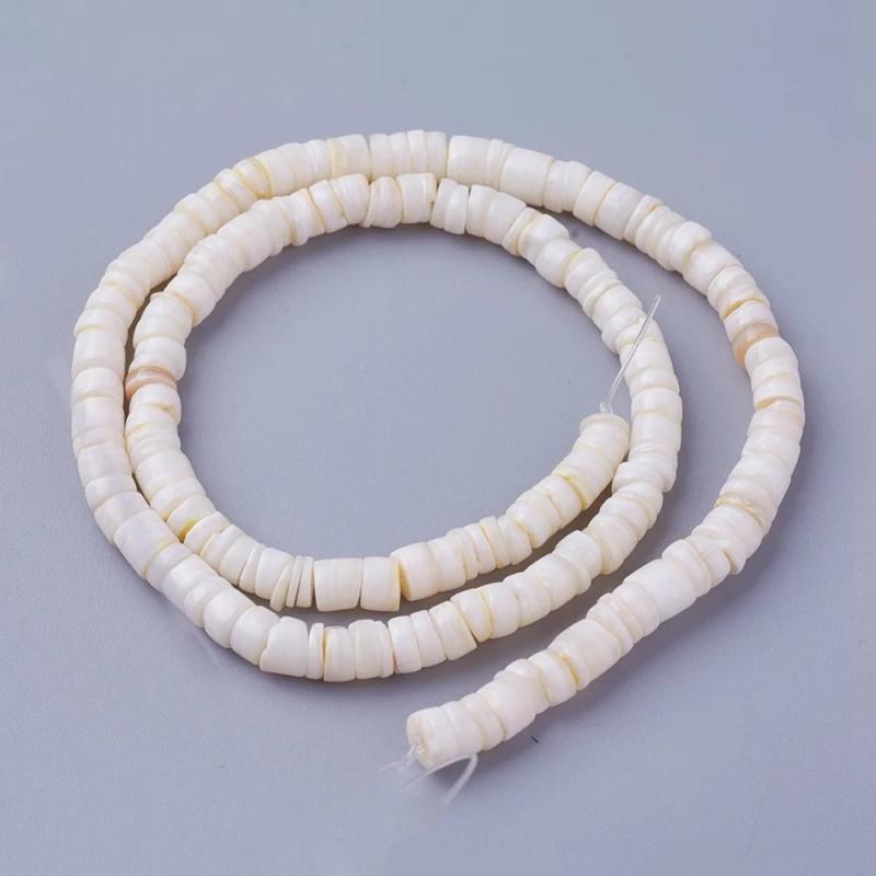 Dyed Shell Beads For DIY Necklace Bracelet 4.9~6x1~6mm