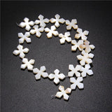 Mother Of Pearl Shell Beads Loose Snowflake Shape Freshwater Shell Charms