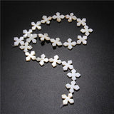 Mother Of Pearl Shell Beads Loose Snowflake Shape Freshwater Shell Charms