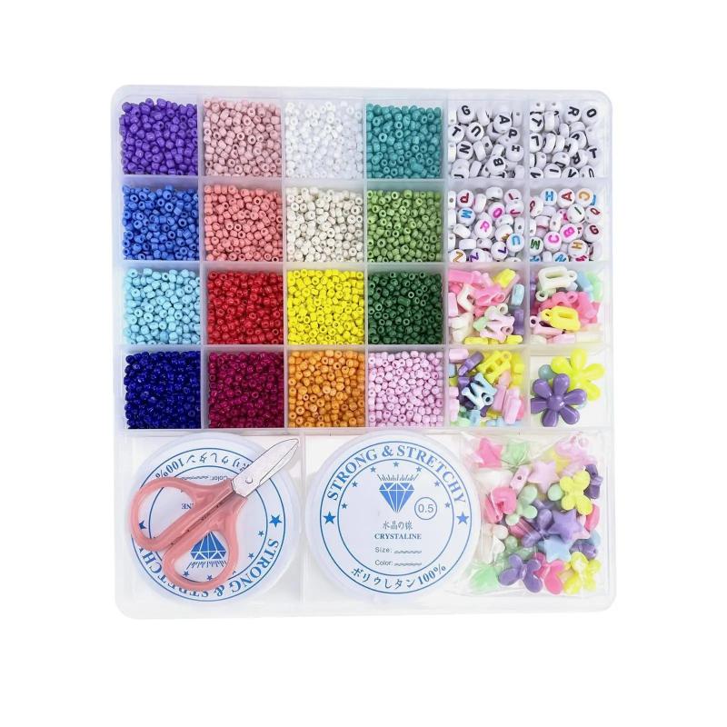 Colorful Beads Set Jewelry Making Handcraft DIY