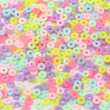 6mm Christmas Polymer Clay Beads Flat Round Multicolor Spacer Slices DIY Jewelry