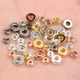 100-500Pcs Mixed Plated CCB Seed Spacer Beads for Jewelry Making