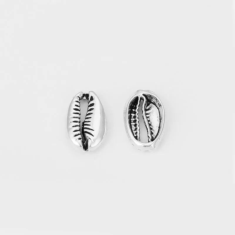 10PCS Sea Shell Charms Cowrie Beads for Jewelry Making Bracelet Earr