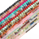 Natural Stone Beads Sunstone Amazonite Quartz Loose Spacer Waist Beads