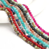 Natural Stone Beads Sunstone Amazonite Quartz Loose Spacer Waist Beads