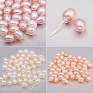 10pcs Freshwater Pearls Water Drop Beads DIY Jewelry Making Women 6-7mm