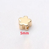 20pcs 14K Plate Brass Spacer Beads for DIY Jewelry Making