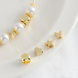 20pcs 14K Plate Brass Spacer Beads for DIY Jewelry Making
