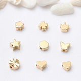 20pcs 14K Plate Brass Spacer Beads for DIY Jewelry Making
