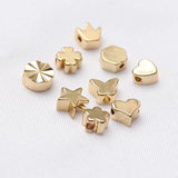 20pcs 14K Plate Brass Spacer Beads for DIY Jewelry Making