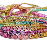 Rainbow Plated Hematite Beads for Jewelry Making