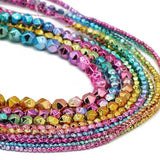 Rainbow Plated Hematite Beads for Jewelry Making