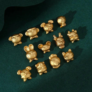 Plated Animal Snake Bead Charms for Jewelry Making DIY