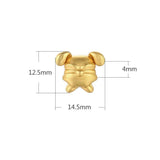 Plated Animal Snake Bead Charms for Jewelry Making DIY