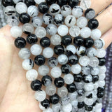 Rutilated Quartz Round Loose Beads 4/6/8/10/12mm