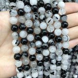 Rutilated Quartz Round Loose Beads 4/6/8/10/12mm