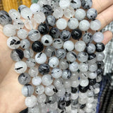 Rutilated Quartz Round Loose Beads 4/6/8/10/12mm