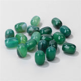 10*14mm Green Agates Stone Beads Cylindrical Shape Loose Beads
