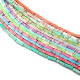 4x130mm Natural Stone Rectangular Agate Beads for DIY Jewelry Making