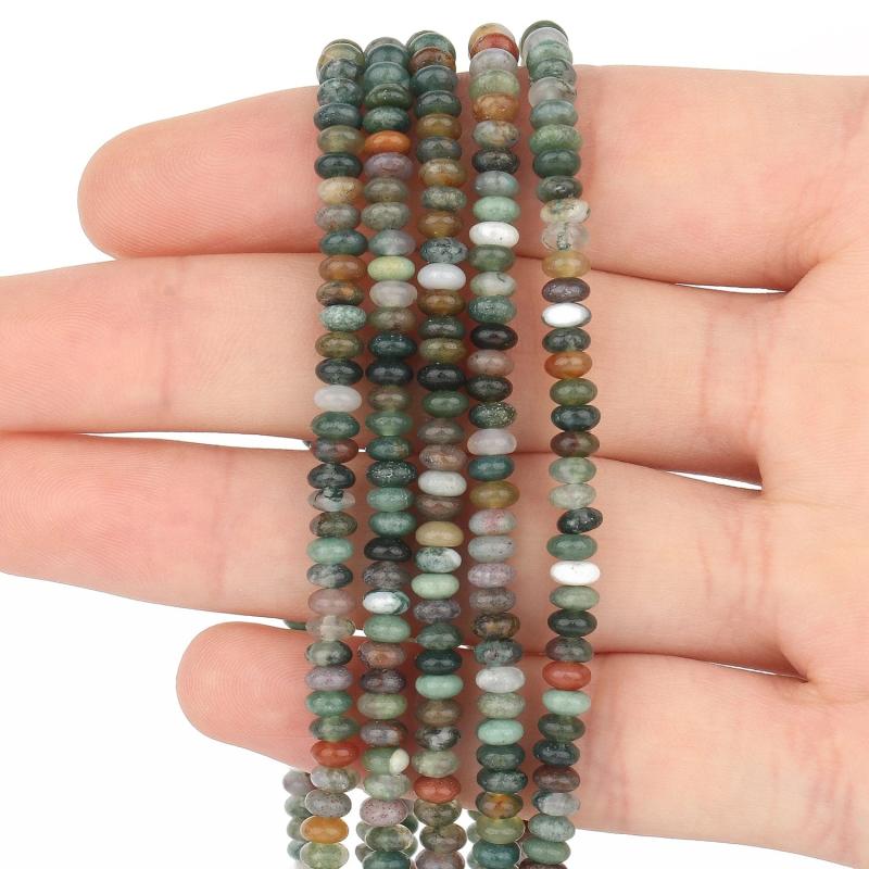 Pink Quartz Rondelle Stone Bead DIY Bracelet