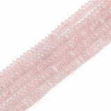 Pink Quartz Rondelle Stone Bead DIY Bracelet