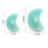 Faceted Crescent Moon Crystal Beads for Jewelry Making