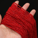 Natural Coral Bead Faceted 3 MM Isolation Beads for DIY Jewelry Making