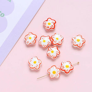 10pcs Japanese Ceramic Beads DIY Jewelry Hand Necklace Materials