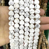 Agates Turquoises Jades Tiger Eye Heart Beads for Jewelry Making