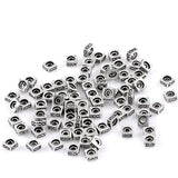 5mm Metal Spacer Beads Square Antique Silver DIY Making Bracelets 200PCs