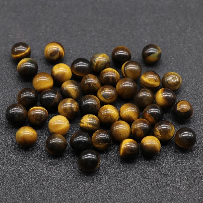 10pcs Natural Obsidian Bead 10mm Round Sand Stone Loose Bead DIY Jewelry Making