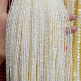 Natural Shell Beads Round Stone Bead Strand 15.5''