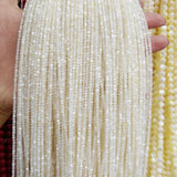 Natural Shell Beads Round Stone Bead Strand 15.5''
