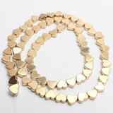 6x5mm Hematite Love Heart Beads Natural Stone Jewelry Making DIY Bracelet